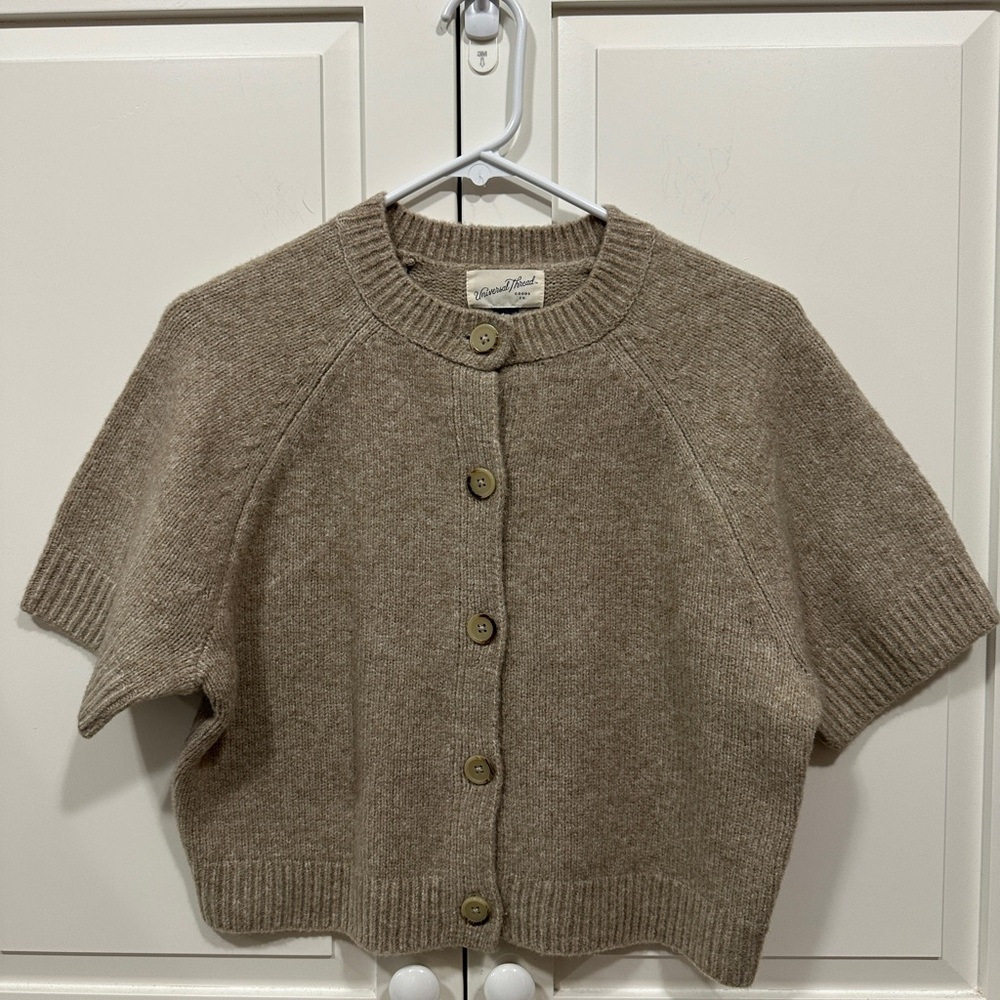 Universal Thread Button-Up Tan Cardigan